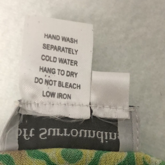 Soft Surroundings Purple, Green and Blue Batik Paisley Design Topper Size PS - Picture 10 of 10